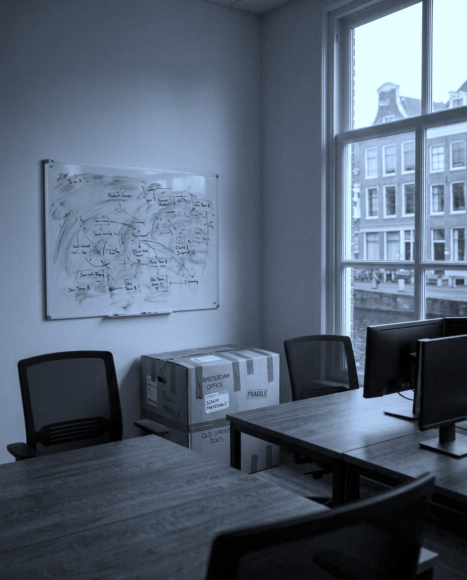 Werkruimte na een reorganisatie